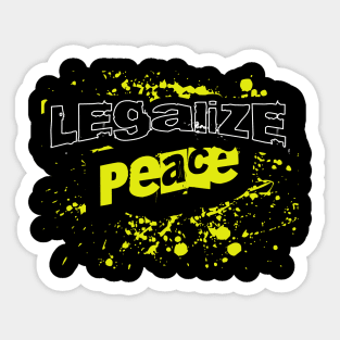 Legalize Peace Sticker